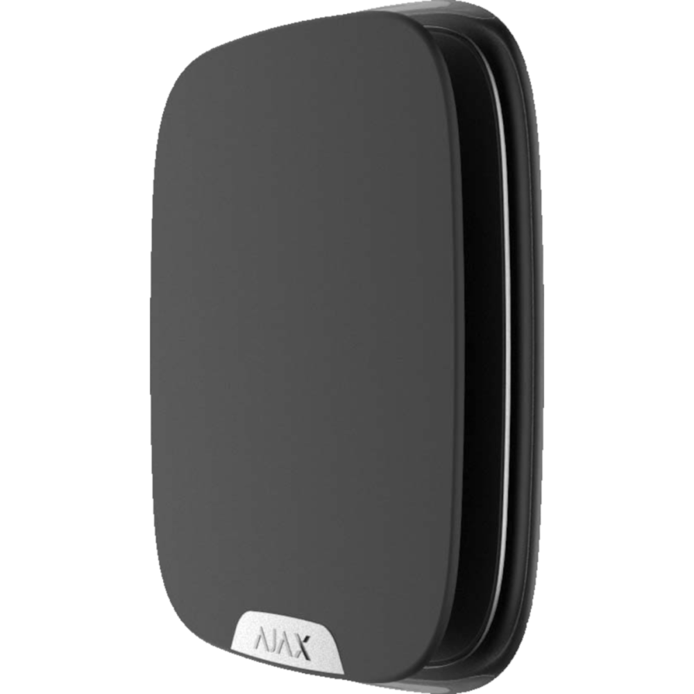 Ajax SSD Brandplate - Black - Faceplate for branding Street Siren DoubleDeck