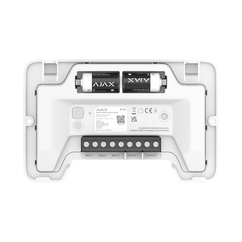 Ajax EN54 I/O Module (2X2) - White Ajax EN54 I/O Module (2X2) - White