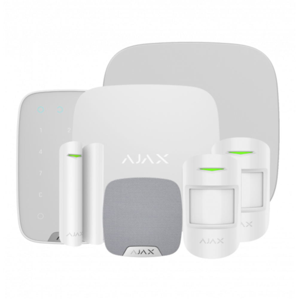 Ajax Hub 2 Kit 3 Doubledeck - MotionProtect - with keypad - White