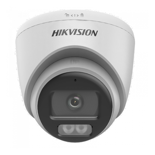 Hikvision DS-2CE72KF0T-LFS 3K 2.8mm ColorVu/IR Smart Hybrid Dual-Light Fixed Turret Camera - Built in Mic - AoC