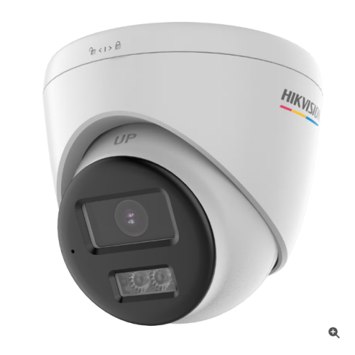 Hikvision DS-2CE72DF3T-LXTS 2MP 2.8mm ColorVu Fixed Turret Camera - Built in Mic - AoC - Speaker