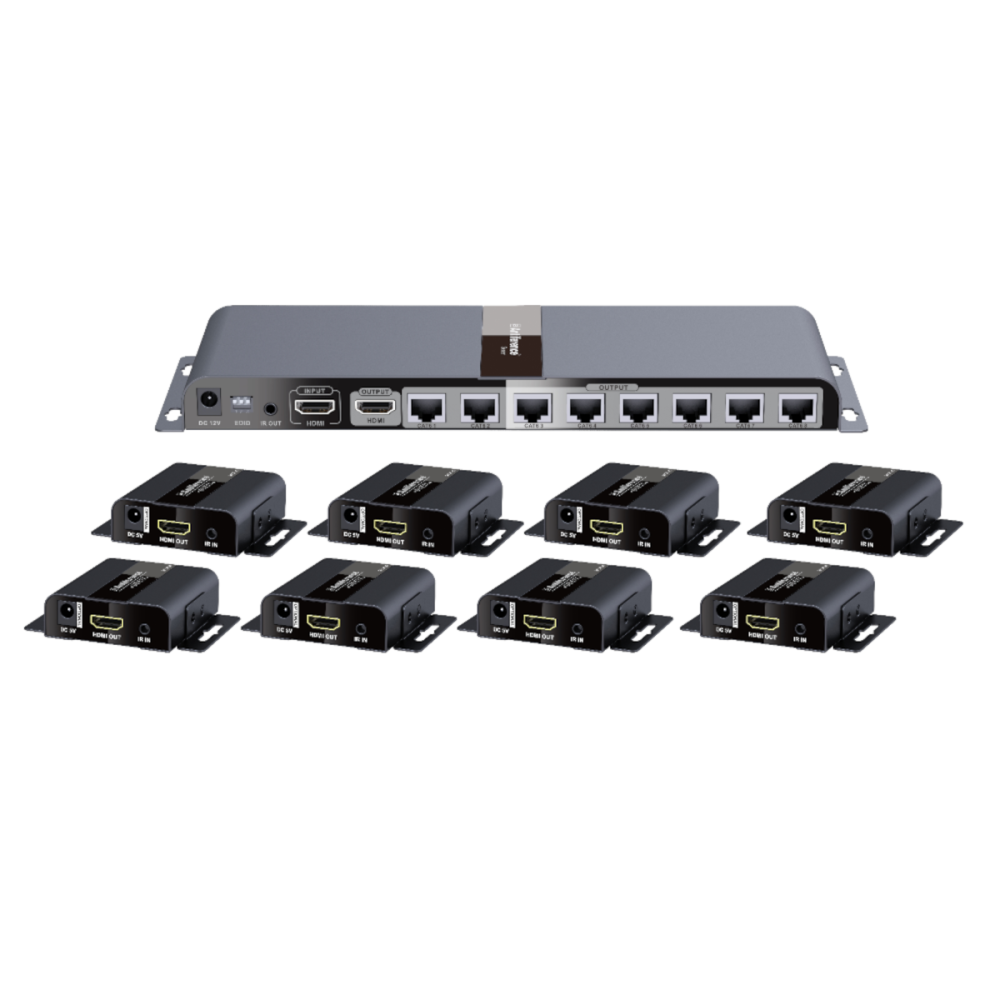 Antiference HDMI0108SCAT 8 Way HDMI 1080p Splitter/Extender