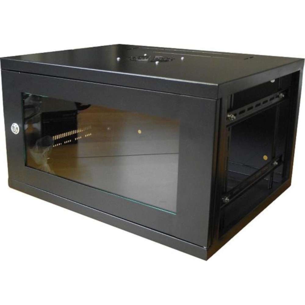 Cabinets Wall mountable in black 6U or 9U & 450mm-550mm or Floorstanding