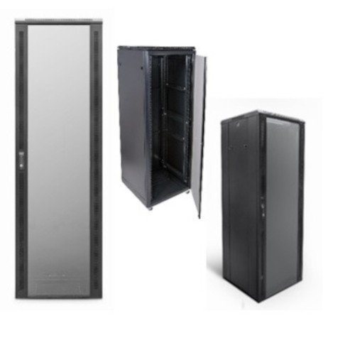 Cabinets Wall mountable in black 6U or 9U & 450mm-550mm or Floorstanding