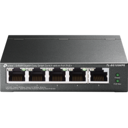 TP-Link - PoE Switch - TL-SG105MPE - 4 port PoE GbE up to 30w per port - Uplink 1x RJ45  - 120w