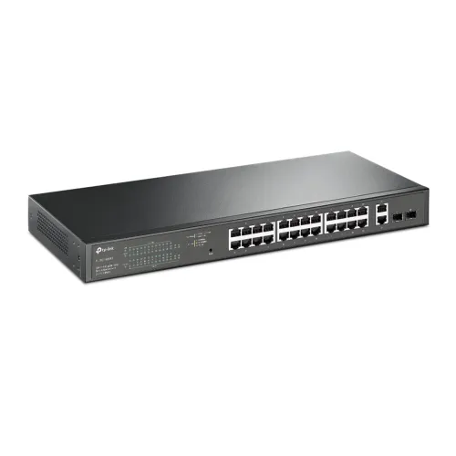 TP-Link - PoE Switch - TL-SG1428PE - 24 port PoE GbE up to 30w per port - Uplink 2x RJ45 2x SFP - 250w