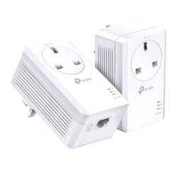 TP Link TL-PA7017P KIT - AV1000 Single Gigabit Passthrough Powerline Starter Kit