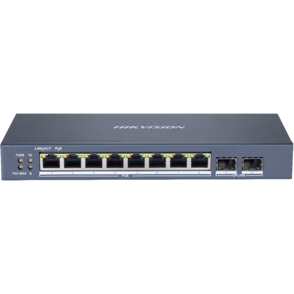 PoE Switch DS-3E1510P-SI 8 port gigabit PoE - Dual SFP- 110w PoE budget