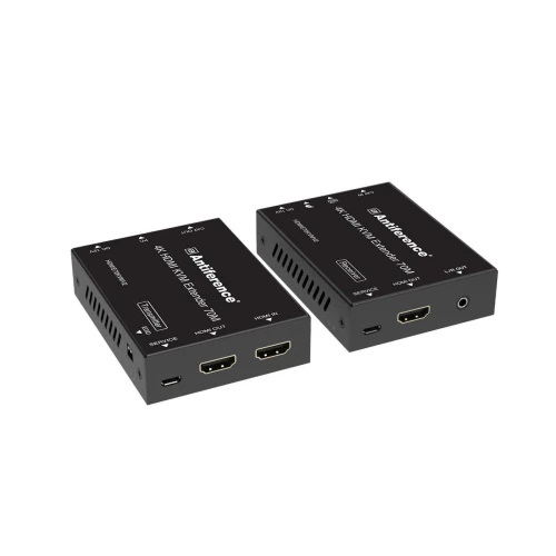 Antiference HDMIE70KVMV2 HDMI 4K w/HDMI loop, PoC & KVM over Ethernet (Cat6) extender
