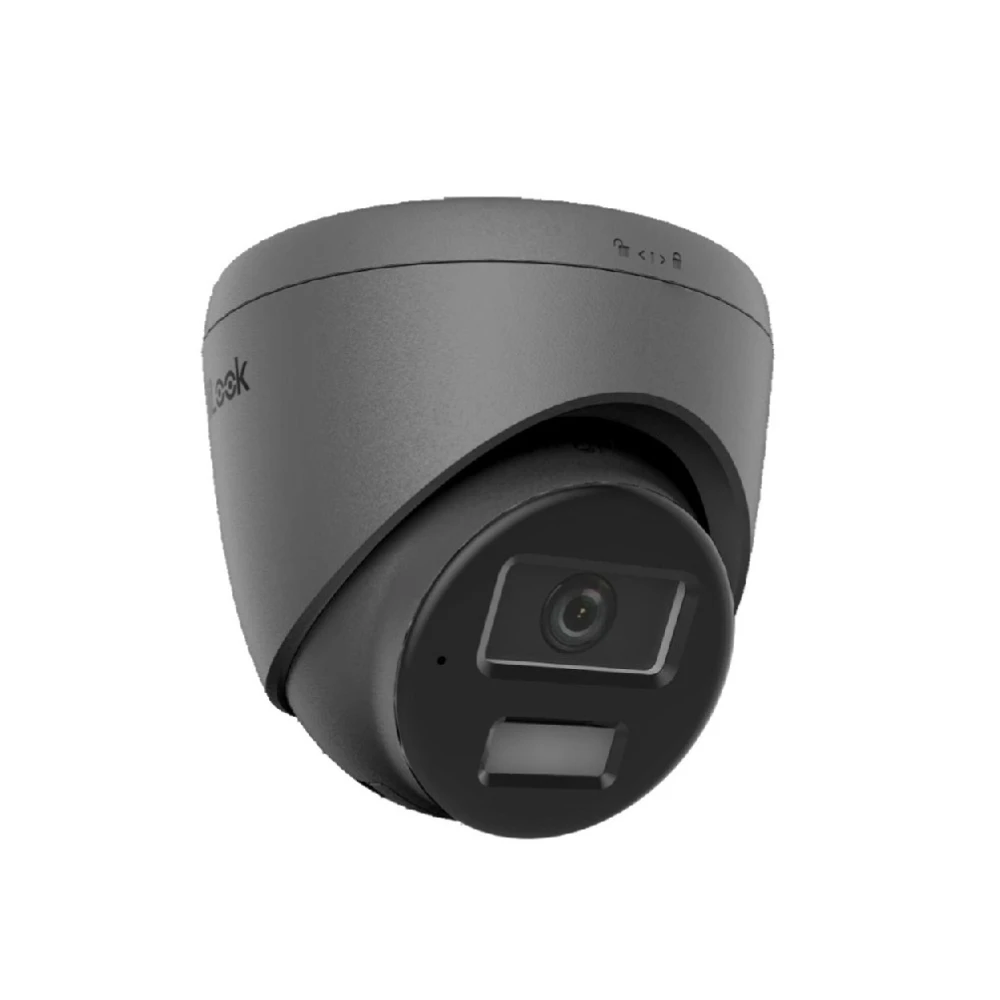 Hilook IP Camera 8MP Smart Hybrid Light - IPC-T280HA-LUF/SL - GREY 2.8mm - White - Built in Mic - Speaker - Strobe Light