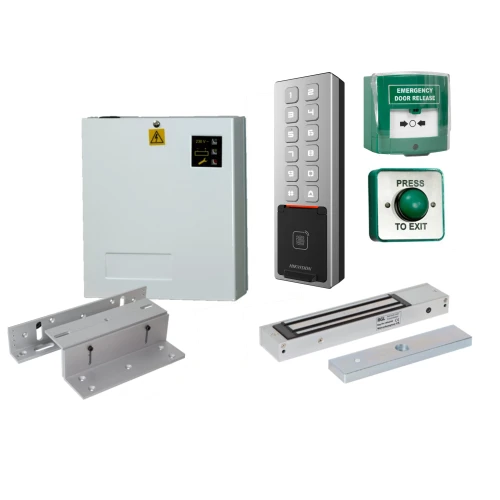 Hikvision Single Door Access Control Kit With Keypad, Prox, Fingerprint - DS-K1T805MBFWX
