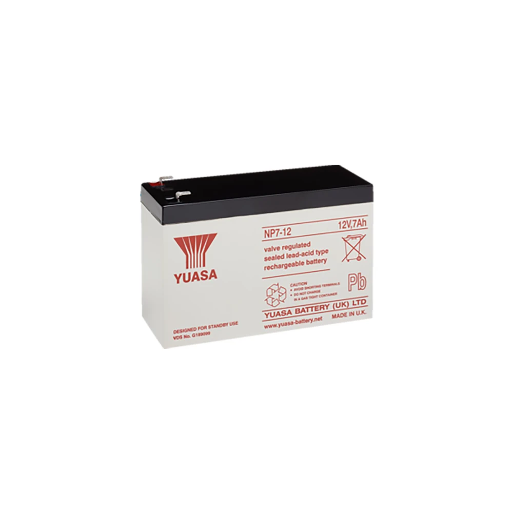 Battery - Yuasa VRLA 12v 7aH for alarm panels