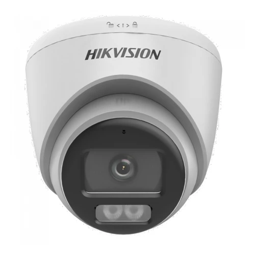 Hikvision DS-2CE72KF0T-LFS 3K 2.8mm ColorVu/IR Smart Hybrid Dual-Light Fixed Turret Camera - Built in Mic - AoC