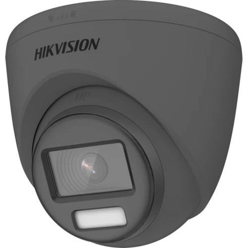 Hikvision DS-2CE72UF3T-LSYE Black 4K 8MP 2.8mm 40m ColorVu/IR Smart Hybrid Dual-light Fixed Turret Camera - POC, AOC