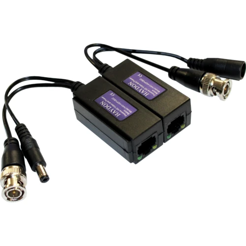 Video Balun Haydon HAY-HDVB02 HD-TVI - With power (Pack 2)