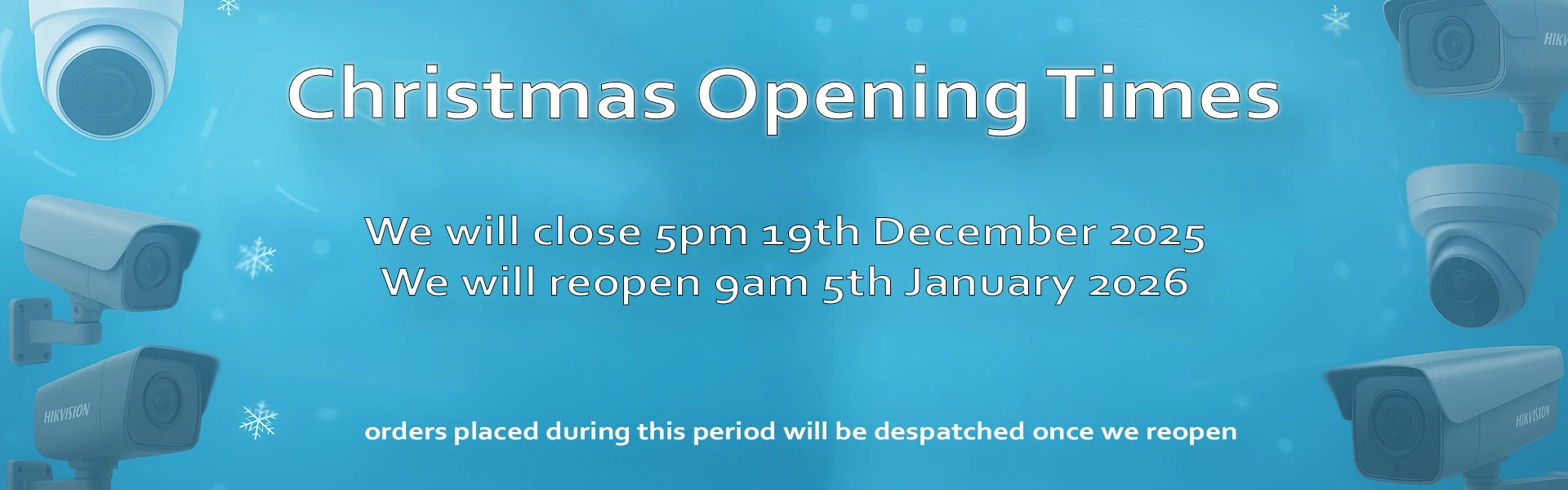 Christmas Opening Times