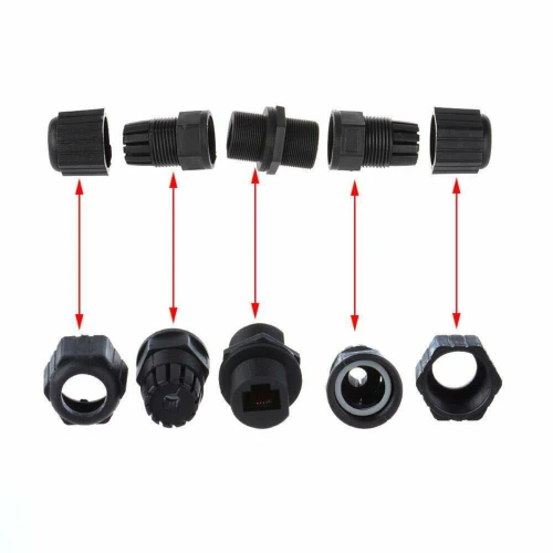 Cable - Single Cat5/6 Waterproof (IP67) Ethernet Coupler Connector