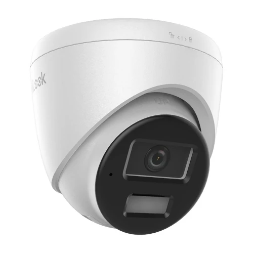 Hilook IP Camera 8MP Smart Hybrid Light - IPC-T280HA-LUF/SL - 2.8mm - White - Built in Mic - Speaker - Strobe Light