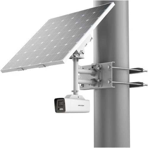 Hikvision DS-2XS6A87G1-LS/C36S80 8MP 2.8mm 4K ColorVu Fixed Bullet Solar Powered 4G IP Camera Kit