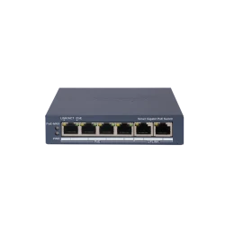 Hikvision DS-3E1506P-EI 4 port 10/100/1000 PoE Switch Dual gigabit uplink - 60w PoE budget Hikvision DS-3E1506P-EI 4 port 10/100/1000 PoE Switch Dual gigabit uplink - 60w PoE budget