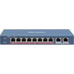 Hikvision DS-3E0310HP-E 8 port 10/100 PoE Switch Dual gigabit uplink  - 110w PoE budget