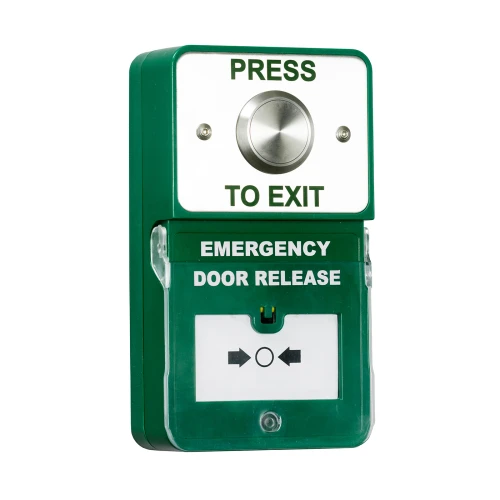 RGL DU-SS/PTE Stainless Steel Button and Break Glass Emergency Release - Internal
