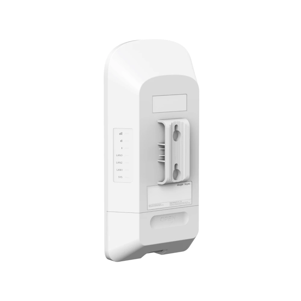 Ruijie - Wireless Bridge Kit - RG-EST330F-P x 2 - 867mbps - 3km - 1x Lan 10/100 PoE In 30w, 2x 10/100 PoE Out providing up to 15w between the ports Ruijie - Wireless Bridge Kit - RG-EST330F-P x 2 - 867mbps - 3km - 1x Lan 10/100 PoE In 30w, 2x 10/100 PoE Out providing up to 15w between the ports